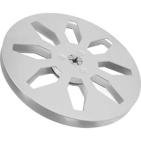 Bobine de ruban vide 1/4 7 pouces, 8 trous, en alliage d'aluminium, ouverture universelle, pièce de machine, bobine réceptrice argentée (1/5)