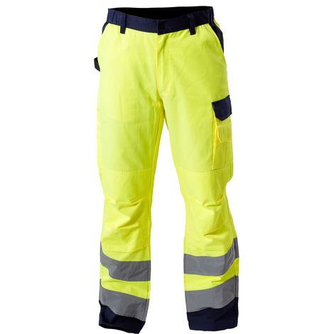 Pantaloni di avvertimento gialli 'premium', "3XL", CE, lahti (1/5)
