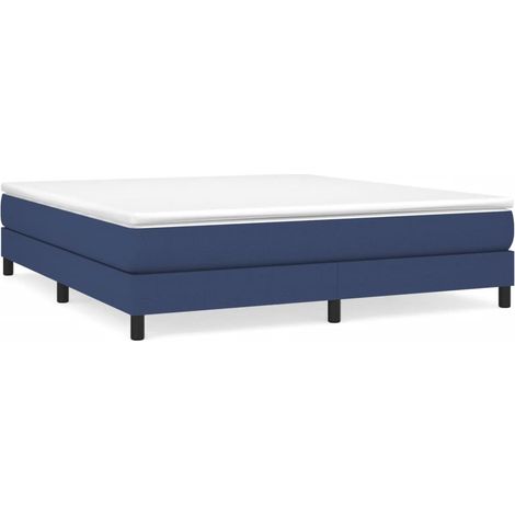 Maison Exclusive - Struttura Letto a Rete a Molle Blu 180x200 cm in Tessuto