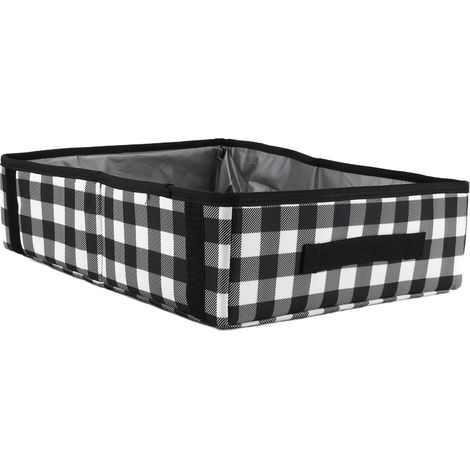 Bac à litière portable, léger, imperméable et pliable pour chats, idéal pour les voyages. (1/5)