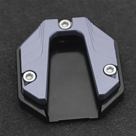 (Titane) Rallonge de béquille pour moto, scooter ou vélo, support latéral antidérapant avec base élargie et protection maxpower (1/4)