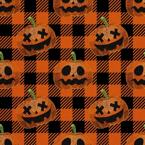 Telas decorativas para exteriores Oxford - Motivo de calabaza de Halloween 2 (1/5)