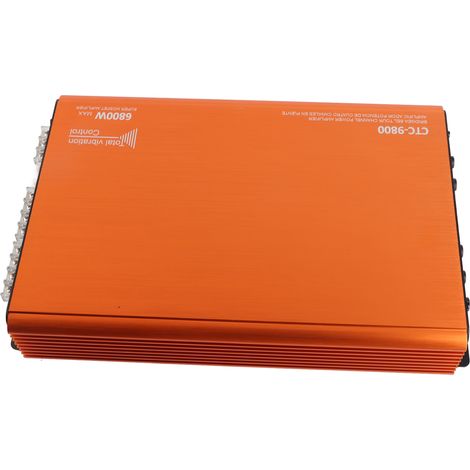 GARRYFIZH Amplificateur DSP pour voiture 6800 W haute puissance 4 canaux pontable, système audio universel en métal
