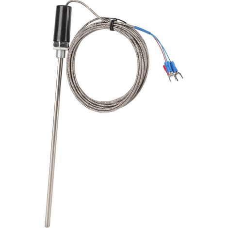 Sonde thermocouple M12 PT100 en acier inoxydable, capteur de température, 200 mm, 0-400 °C, 4 m