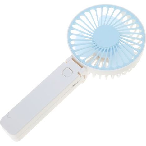 Ventilateur portable pliable et rechargeable, climatiseur personnel, petit ventilateur de poche pliable à 3 vitesses, idéal pour bureau, camping et activités de plein air