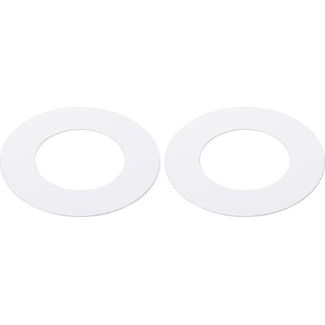 Recessed Lighting Metal Finish Ring, 2Pcs, Outer Diameter 2.8 Inches (71 mm) and Inner Diameter 1.57 Inches (40 Mm), Circle Cover, White Matte Finish (1/5)