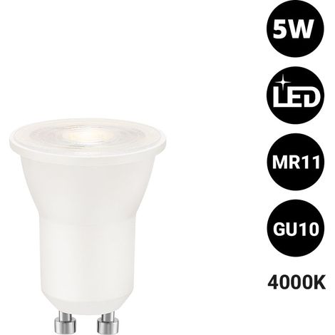 Mini Bombilla LED - MR11 GU10 - 5W - 45º - Blanco Neutro