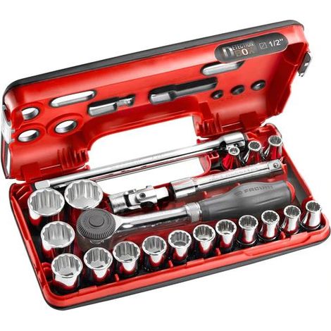 Jeu de douilles Facom 1/2" Carré 21 pièces ( Prix pour 1 )