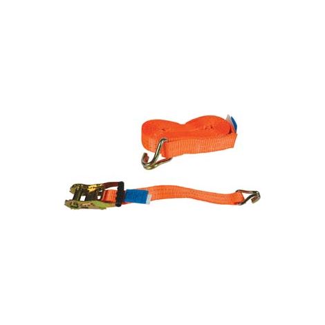 CINGHIA MM.35 CON FIBBIA DI ANCORAGGIO E CRICCHETTO ART.8181 mt.6 ROBUR