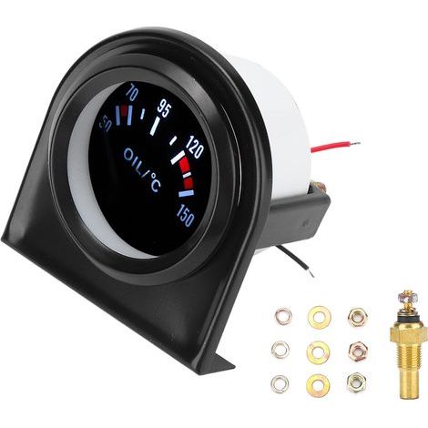 2-Zoll (52 mm) LED-Zeiger-Öltemperaturanzeige für Autos, 50–150 °C (1/5)