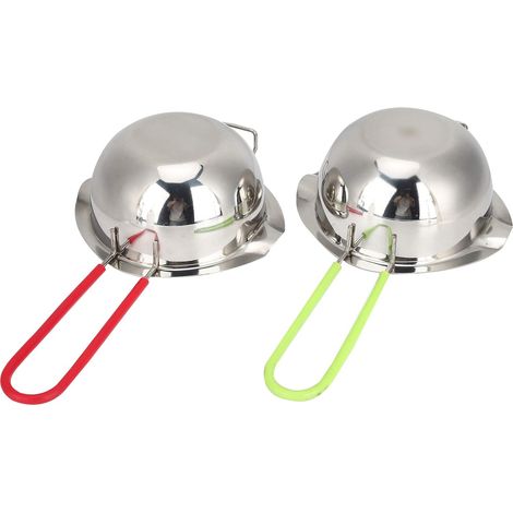 Butter Fondue Set, 2 Pieces 400ml Stainless Steel, for Kitchen (1/5)