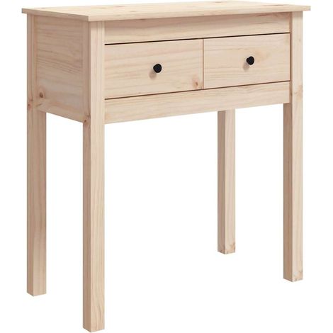 Maison Exclusive - Mesa consola madera maciza de pino 70x35x75 cm (1/5)