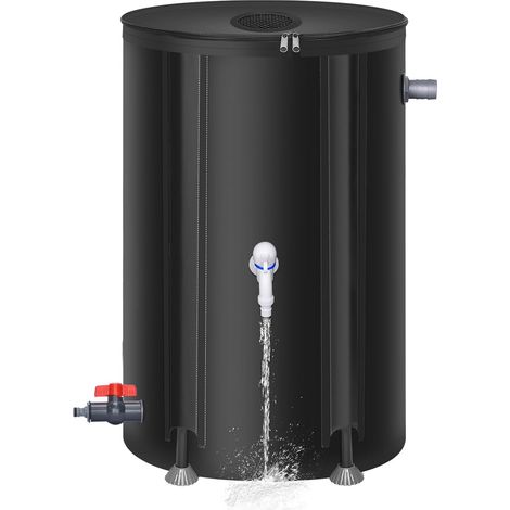 APEX Récupérateur d'eau de pluie pliable de 100 L, récupérateur d'eau de pluie portable pour collecter l'eau des gouttières