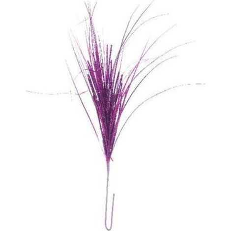 Ramo natalizio decorato - colore viola - decorazione addobbo natale