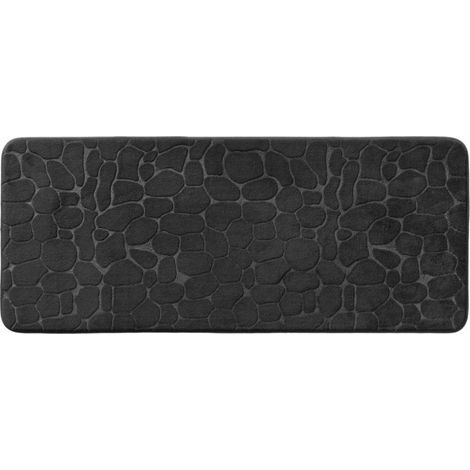 Tapis de Bain "Ricochet" 50x120cm Noir (1/5)