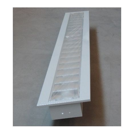 Plafonnier encastré LED 25W blanc 1200x146mm 4000K 2900lm driver 230V IK07 IP20 QUADRO MONO LEDIZ DIETAL R11018