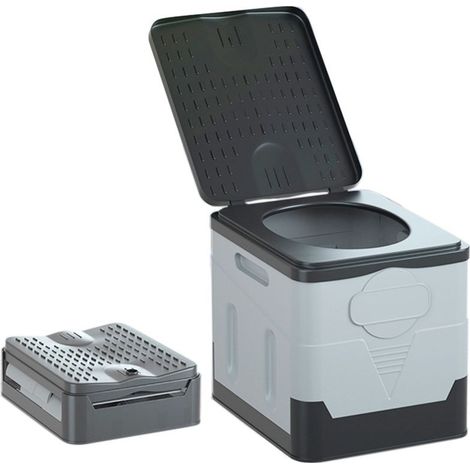 Toilettes noires Toilettes pliables pour voiture, toilettes extérieures, toilettes portables de camping, toilettes de secours anti-odeurs