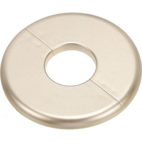 Plaque d'Écussons Auto-Adhésive Ronde en ABS 1.36"/34.5mm, Couverture Murale pour Tuyau d'Eau, Cache Mitigeur Douche Boucles Rosace Robinet Chauffage Plomberie Mural, Doré (1/5)