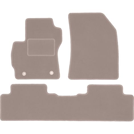Alfombrillas de terciopelo para coche: Mazda 5 I monovolumen (2005-2010) beige (1/5)
