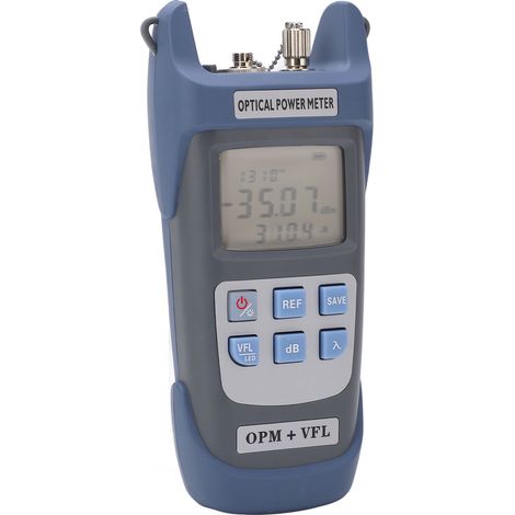 Glasfasertester mit roter Lichtquelle, ABS-Gehäuse, LED-Leistungsmesser für die Telekommunikationstechnik, Kabeltest-Set. (1/5)