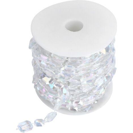 Guirlande de perles irisées de 10 m pour décorations de mariage et de fête (1/5)