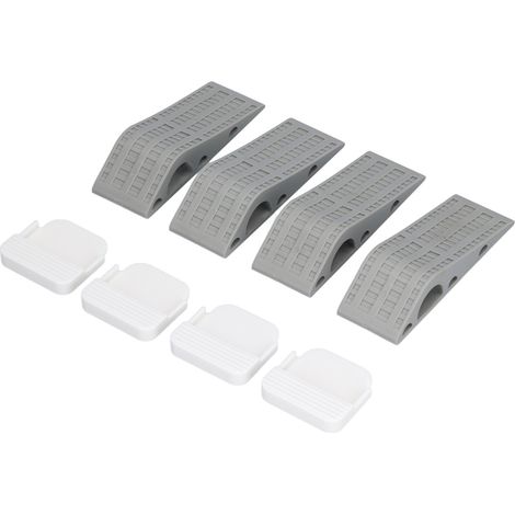 4 Blocs-porte antidérapants en caoutchouc pour le bas des portes, accessoires de bricolage et amélioration de l'habitat (1/5)