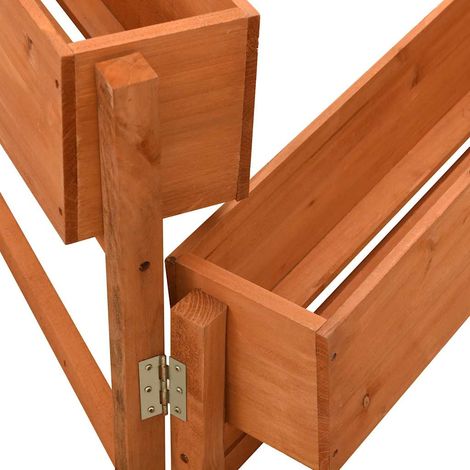 Maison Exclusive - Fioriera Giardino Pieghevole Arancione 60x14x75 cm Legno Abete (1/5)