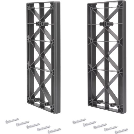 Emuca Seitlicher Abstandhalter für abklappbare Kleiderstange für Garderoben Sway, Kunststoff, Titanium (1/3)