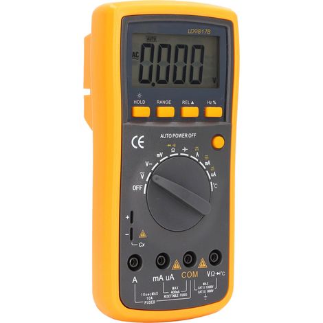 LD9817B Multimètre Numérique, Testeur de Température Haute Précision, Détecteur de Fil Sous Tension, Multimètre Professionnel Polyvalent (Sans Piles, Expédié Sans Batterie) (1/5)