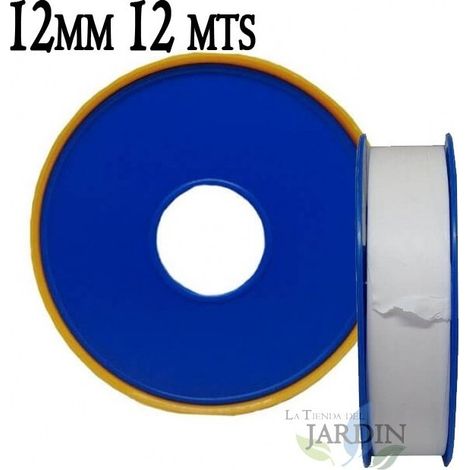 Rouleau de ruban d'étanchéité fileté en téflon 12 m PTFE 12 mm