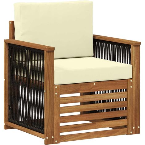 Maison Exclusive - Outdoor Mittelsofa Natur