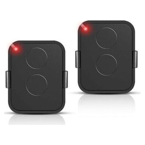 Lot de 2 Télécommande Compatible Nice Era ONE2/ON2E/ON4E/ON1E,433,92 MHz Télécommande Porte de Garage,Rolling Code,2 Canaux(Noir) (1/4)