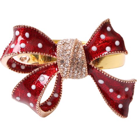 de serviette nœud papillon de Noël porte serviettes nœud de