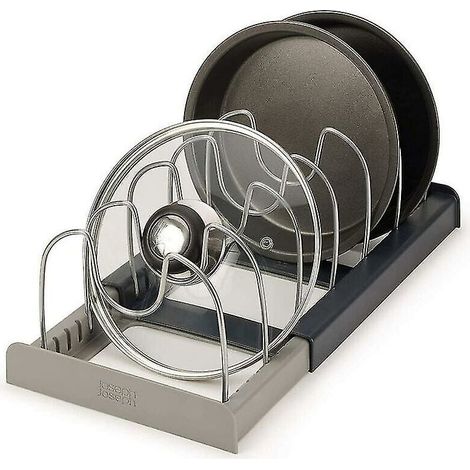 Pot Rack, Pot Rack Kitchen Storage Rack With 7 Adjustable Compartments Perfect For Cooking Utensils Pans, Pots, Lids (1/5)