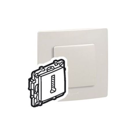 Legrand 664868 Legrand Niloé Telephone Jack - T-shaped - Linen