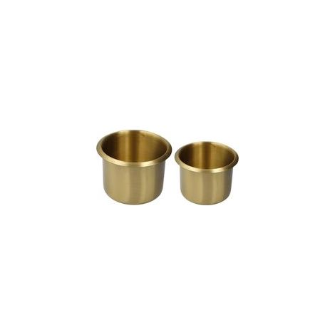 Pcs, Insert Porte-gobelet en Laiton Doré Robuste pour Canapé, Conçu pour Camion et Camping-Car, Évite Le Renversement des Boissons (1/5)
