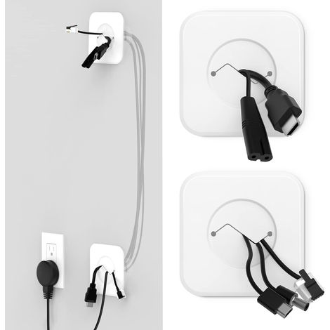 Passe Câble Mural TV Encastré Ø76 mm avec Scie – Lot de 2, Blanc  Scie incluse, cache HDMI et alimentation, installation discrète, mur propre sans fils (1/5)