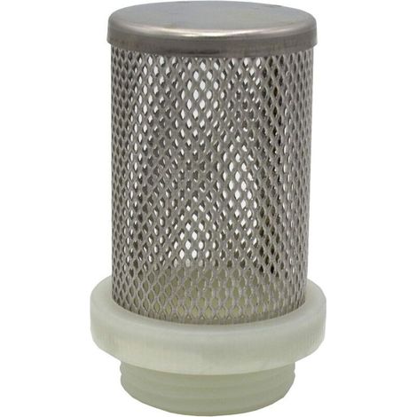 Crépine d'aspiration pour clapets anti-retour 3/4", panier en acier inoxydable, DN20