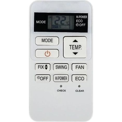 Ersatzfernbedienung für Toshiba RAS-07BKV-E und RAS-077SKV-E6 Klimaanlagen, kompatibel, schwarz, 1 Stück (1/5)