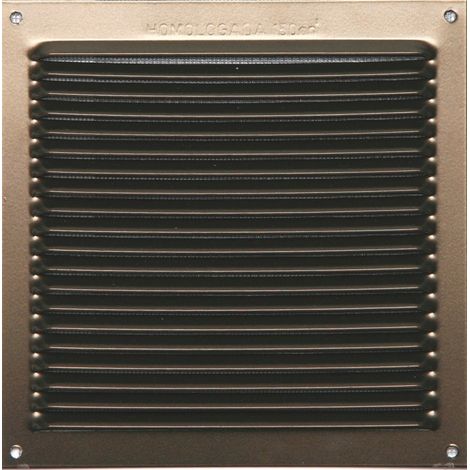 Rejilla de ventilación de aluminio lacado, L.17 x L.17 cm Centrale Brico