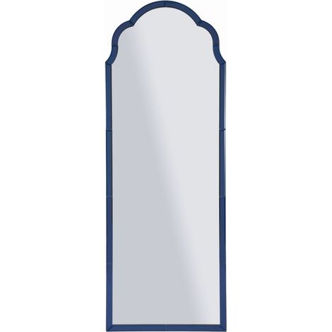 Specchio da parete Tangeri ad arco con cornice specchio blu 49x144 cm