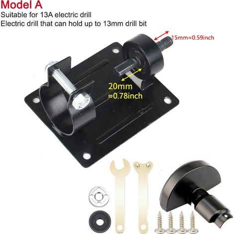 EASYCOMFORT Convertir la perceuse électrique en Machine à découper 13mm, support de coupe, support de meulage, support de siège, support de perceuse (1/5)