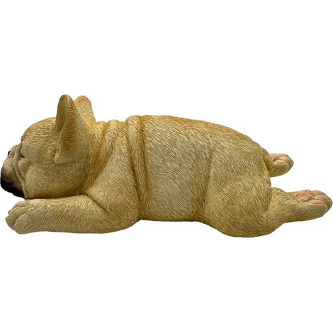 Statuetta in resina raffigurante un cane sdraiato - Stile realistico per la decorazione