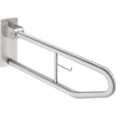 KWC Stützklappgriff, CONTINA, Edelstahl, 100x250x700 mm, Wc-rollenhalter (1/2)