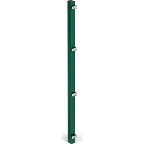 ALBERTS Zaunpfosten, inkl.Klemmlasche, verkürzt, Bohrab:400mm, grün, 60x40/1275mm, Zub.im Pf. (1/2)