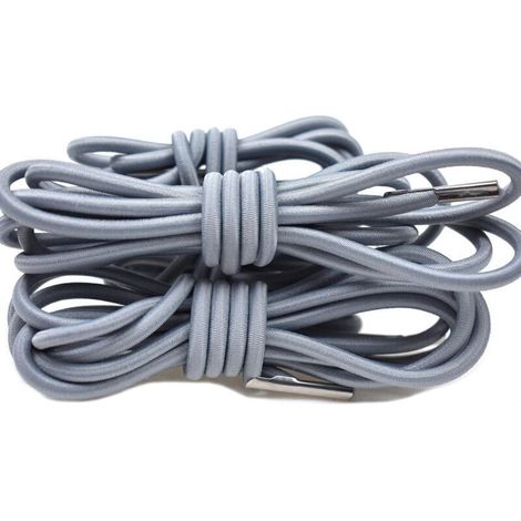 Ersatz-Gummibänder für Gartenliegen – 4er-Set (2 lange, 2 kurze) – Strapazierfähige Nylon-Ersatzschnur – Ideal für Lafu ma Sonnenliegen – Grau (1/4)