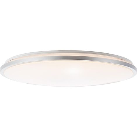 BRILLIANT Lampe Jamil LED Wand- und Deckenleuchte 48cm weiß/silber 1x 60W LED integriert, (4800lm, 3000-6000K) Steuerbar über Fernbedienung / Stufenlos dimmbar (1/5)