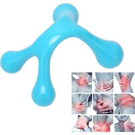 Triggerpunkt-Massagegerät, Tiefengewebsmassagegerät, Handmassagegerät für Rücken-Tiefengewebsmassage, Mini-Handmassagegerät mit vier Punkten für den ganzen Körper (1/5)