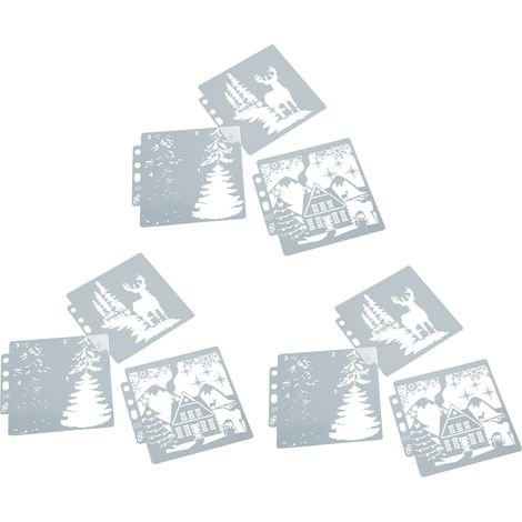 modèles de Noël à faire soi-même : des gabarits de découpe sûrs et mignons pour le scrapbooking et le scrapbooking. (1/5)