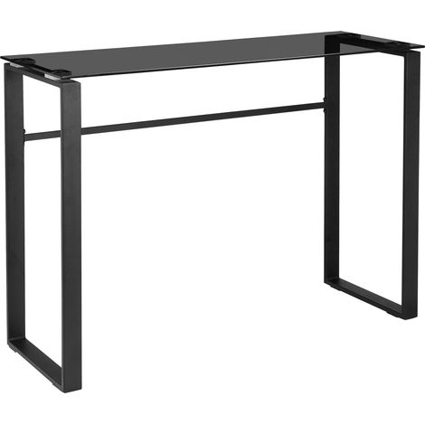 Otis-Table Console Verre Noir